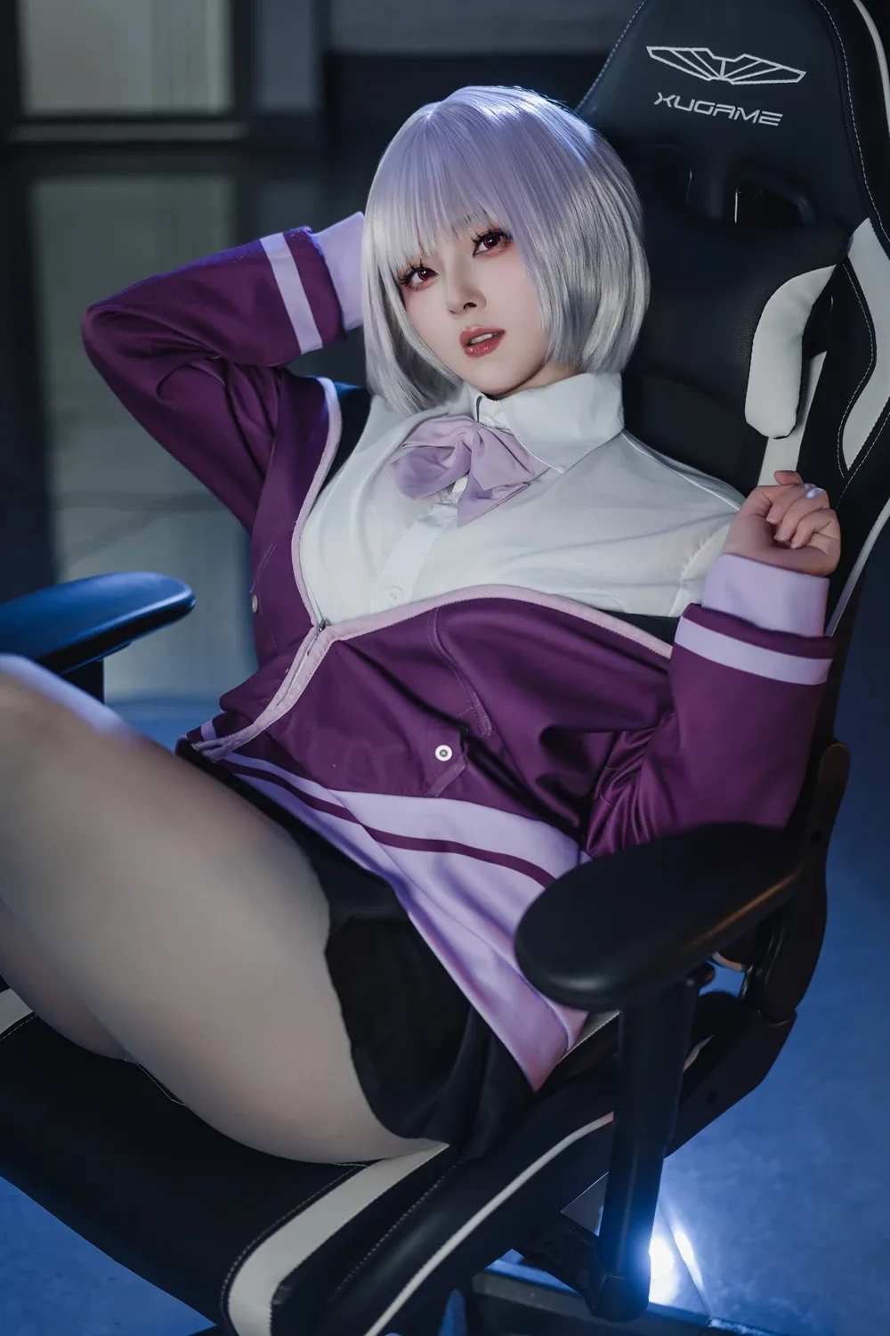 Natsuko Natsuko Blue Blue Line White Japanese Clothes - 95